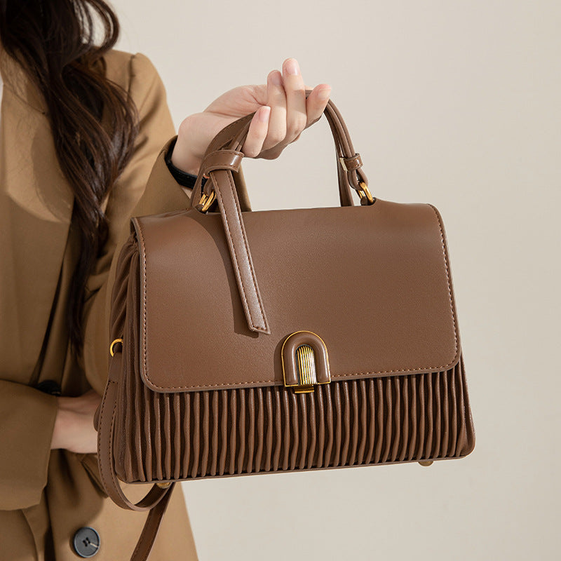 SAVOIE New Soft Leather Handbag - Large Capacity Commuter Crossbody Purse SAVOIE