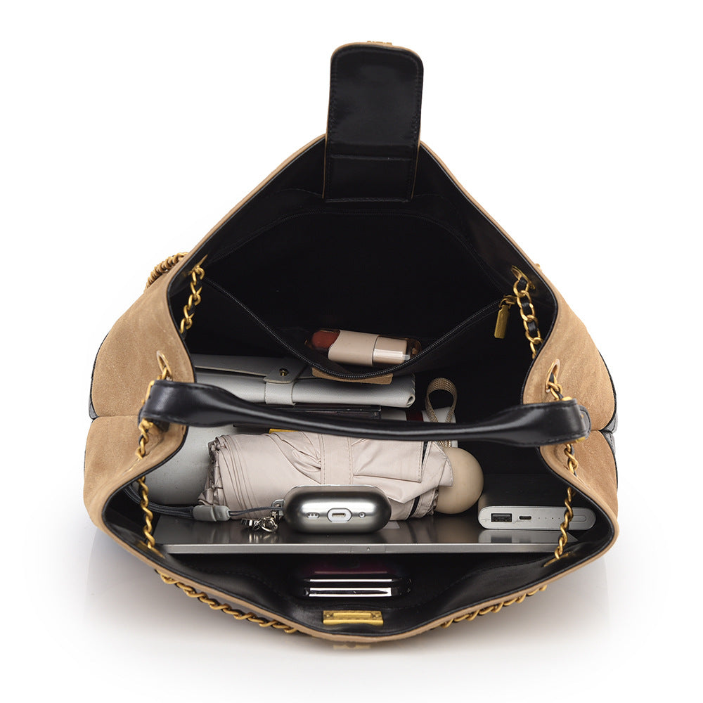 SAVOIE New Fall/Winter Frosted Shoulder Bag - Retro Large Commuter Handbag SAVOIE