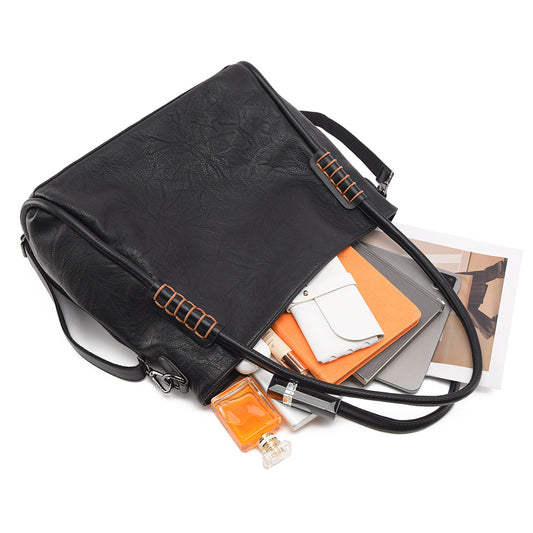 SAVOIE New Niche Soft Leather Tote Bag - Premium Large Commuter Shoulder Bag SAVOIE