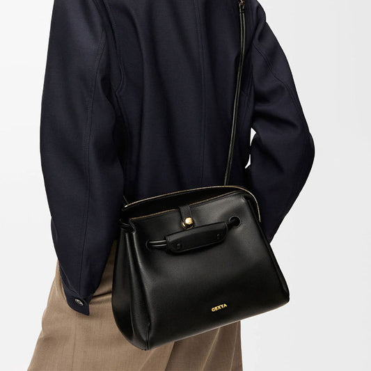 SAVOIEL Soft Leather Tote Bag - Large Capacity Commuter Crossbody for Women SAVOIE