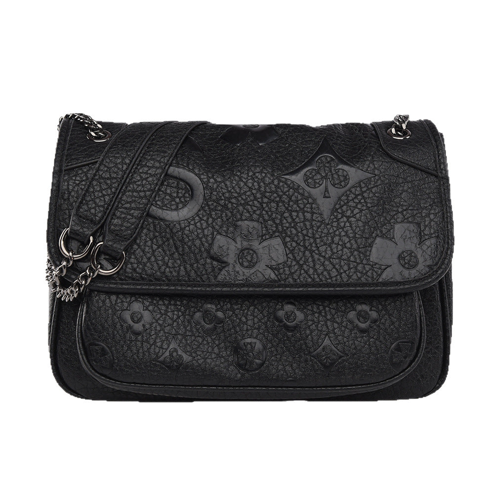 SAVOIE Classic Microfiber Hobo Bag - Large Embossed Messenger Crossbody SAVOIE