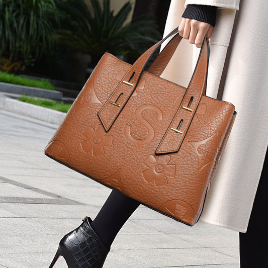 SAVOIE Premium Microfiber Leather Tote Bag - Large Capacity Shoulder Handbag SAVOIE