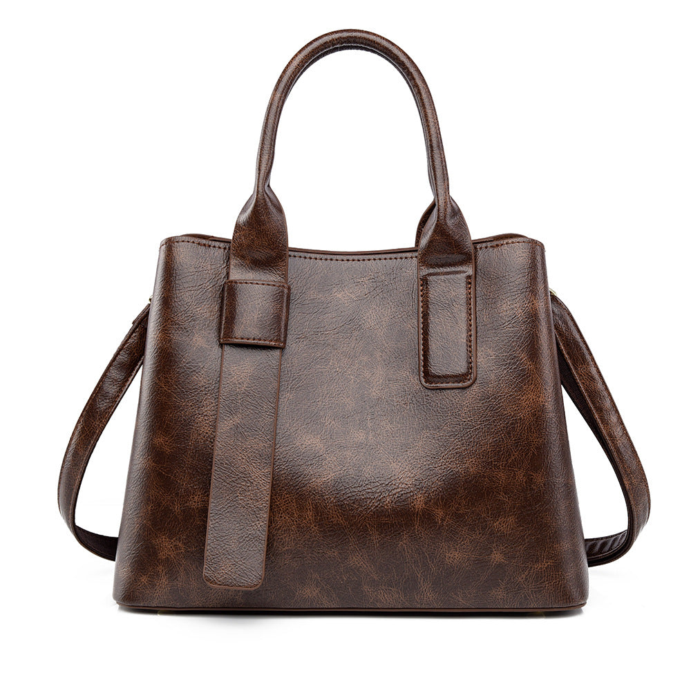 SAVOIE Retro Monogram Tote Bag - Multi-Way Crossbody & Top-Handle Purse SAVOIE