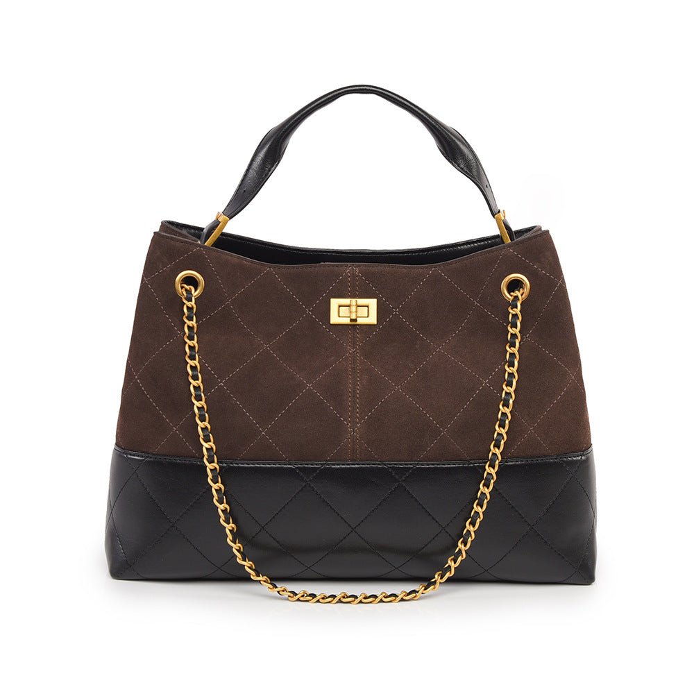 SAVOIE New Fall/Winter Frosted Shoulder Bag - Retro Large Commuter Handbag SAVOIE