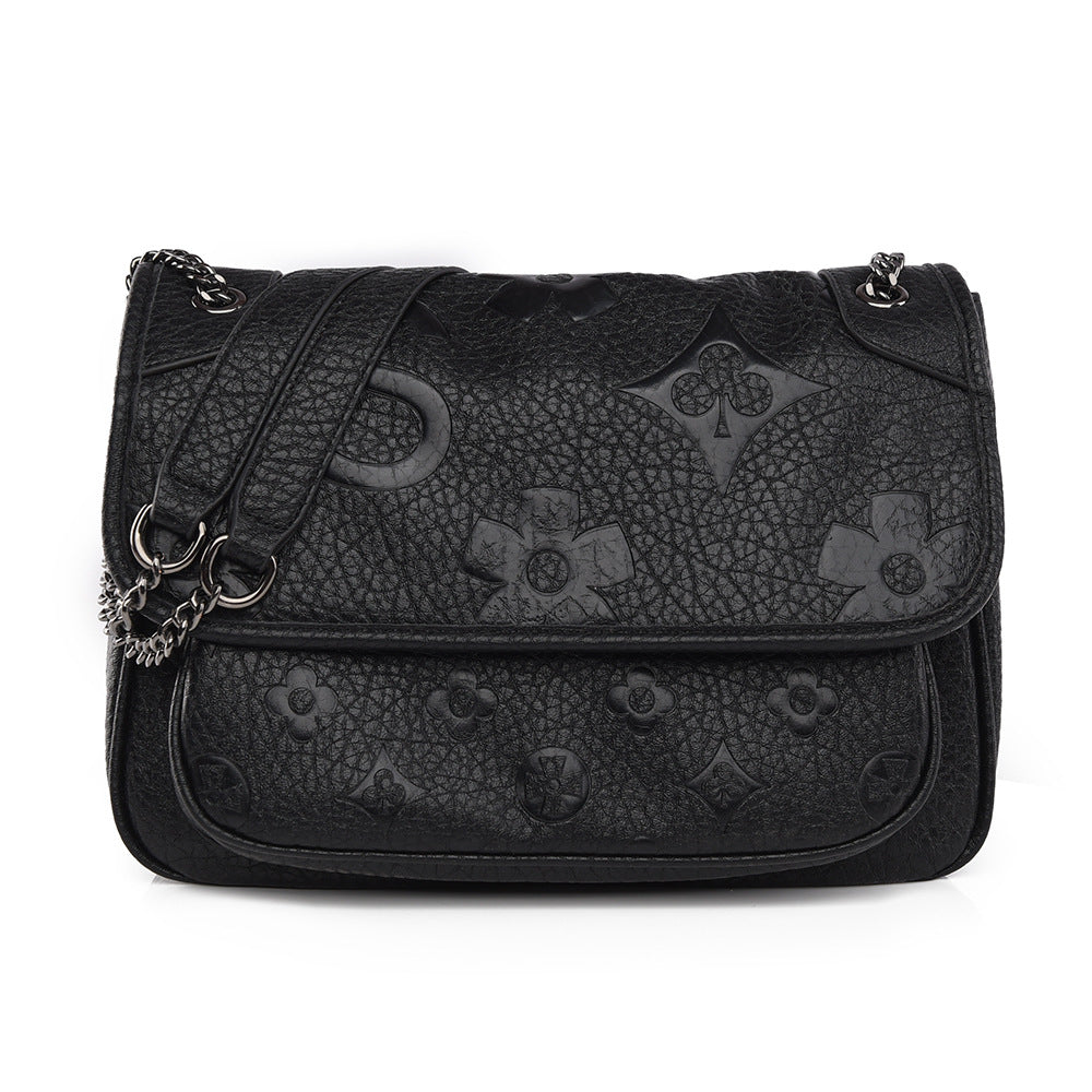 SAVOIE Classic Microfiber Hobo Bag - Large Embossed Messenger Crossbody SAVOIE