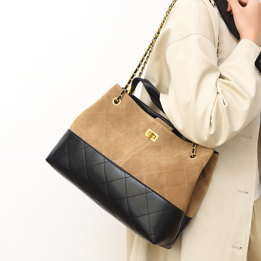 SAVOIE New Fall/Winter Frosted Shoulder Bag - Retro Large Commuter Handbag SAVOIE