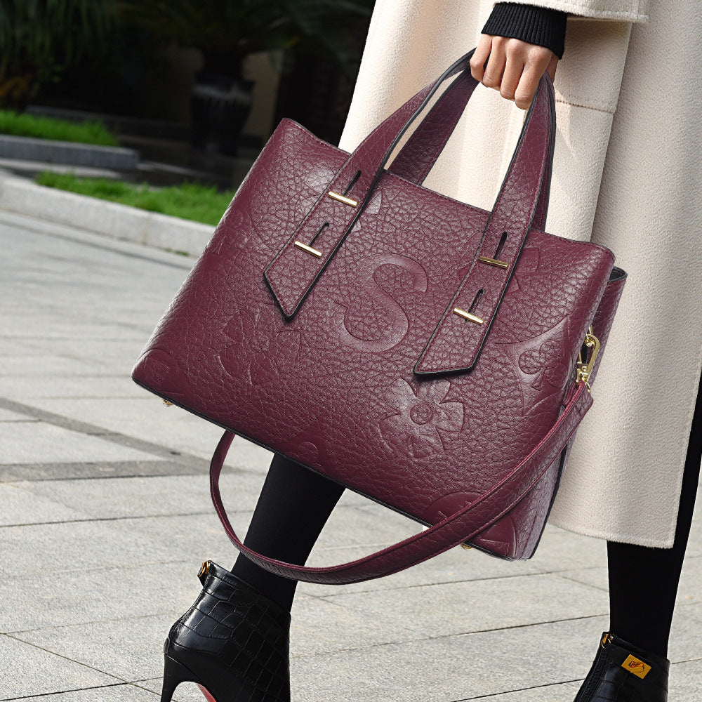 SAVOIE Premium Microfiber Leather Tote Bag - Large Capacity Shoulder Handbag SAVOIE